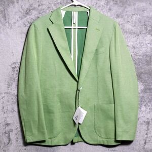 Tiki Napoli Sport‎ Coat Mens US 40 IT 50 Green New York Two Button Made in Italy